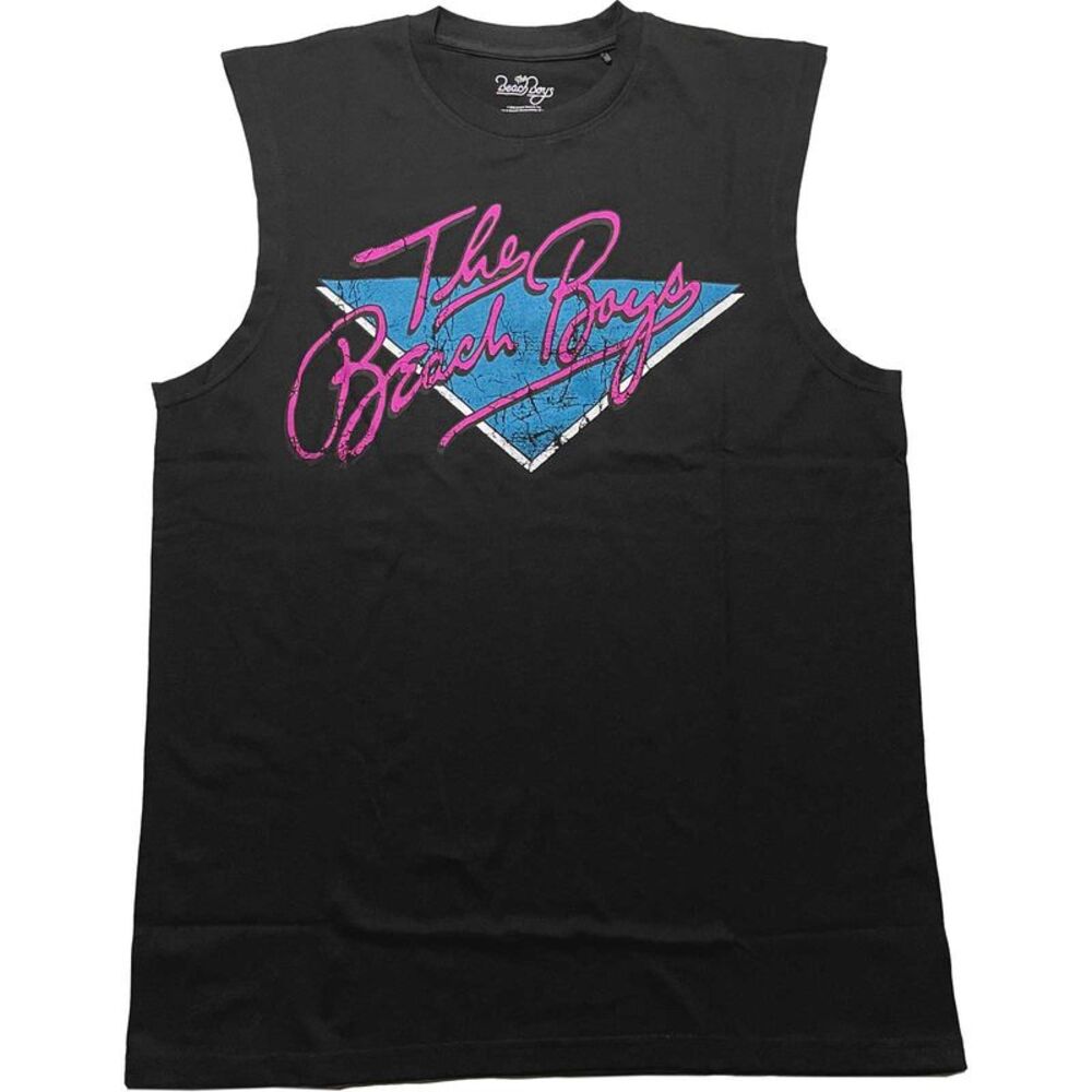 The Beach Boys Unisex Adult Retro Logo Tank Top / Black
